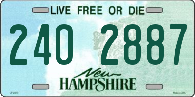 NH license plate 2402887