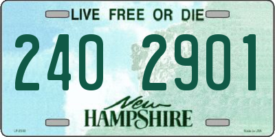 NH license plate 2402901