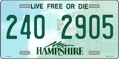 NH license plate 2402905