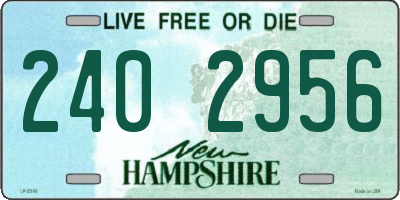 NH license plate 2402956
