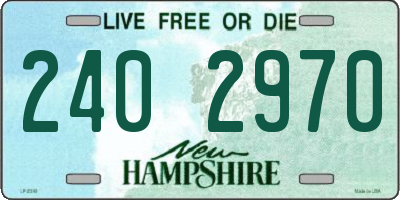 NH license plate 2402970