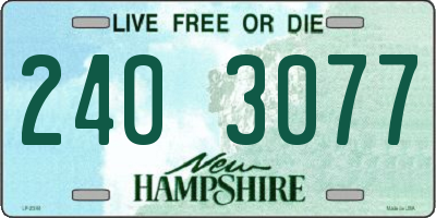 NH license plate 2403077
