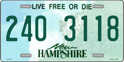 NH license plate 2403118