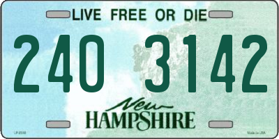 NH license plate 2403142