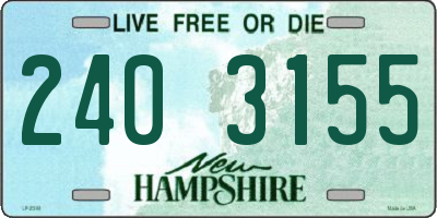 NH license plate 2403155