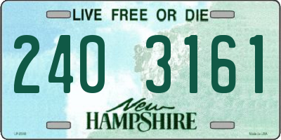 NH license plate 2403161
