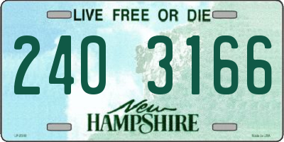NH license plate 2403166