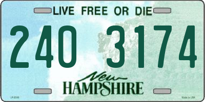NH license plate 2403174