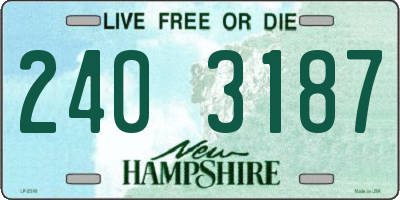 NH license plate 2403187