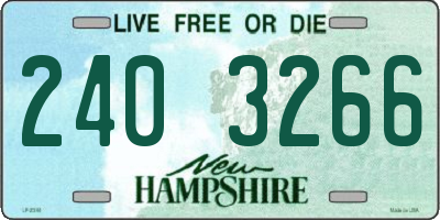 NH license plate 2403266