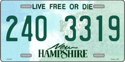 NH license plate 2403319