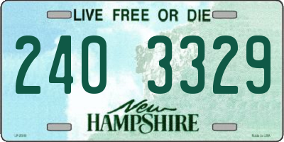 NH license plate 2403329