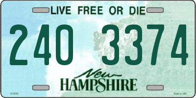 NH license plate 2403374