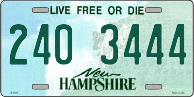 NH license plate 2403444
