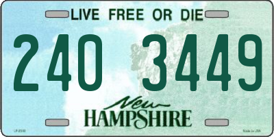 NH license plate 2403449