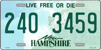 NH license plate 2403459