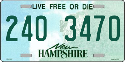 NH license plate 2403470