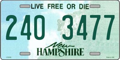 NH license plate 2403477