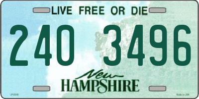 NH license plate 2403496