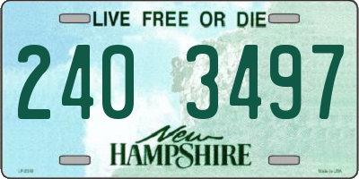 NH license plate 2403497