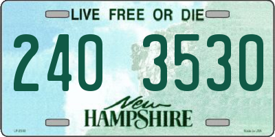 NH license plate 2403530