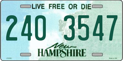 NH license plate 2403547