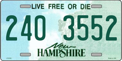 NH license plate 2403552
