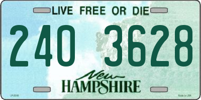 NH license plate 2403628