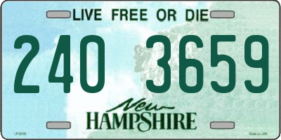 NH license plate 2403659