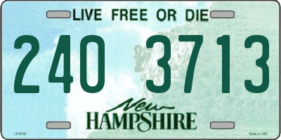 NH license plate 2403713
