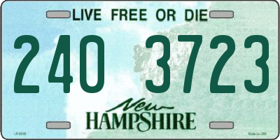 NH license plate 2403723