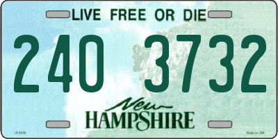 NH license plate 2403732