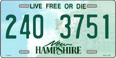 NH license plate 2403751