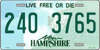 NH license plate 2403765