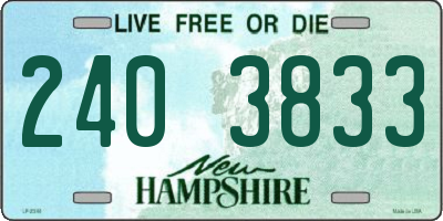 NH license plate 2403833