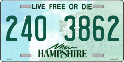 NH license plate 2403862