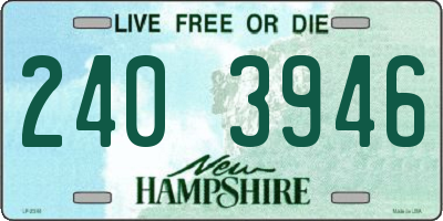 NH license plate 2403946
