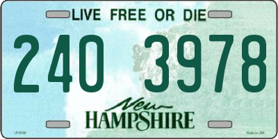 NH license plate 2403978