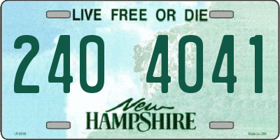 NH license plate 2404041