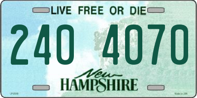 NH license plate 2404070