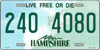 NH license plate 2404080