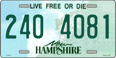 NH license plate 2404081