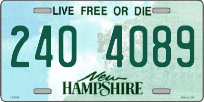 NH license plate 2404089