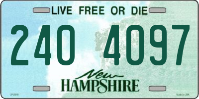 NH license plate 2404097