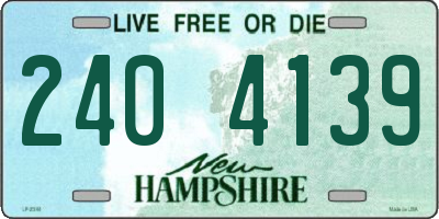 NH license plate 2404139