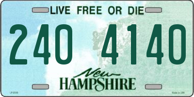 NH license plate 2404140