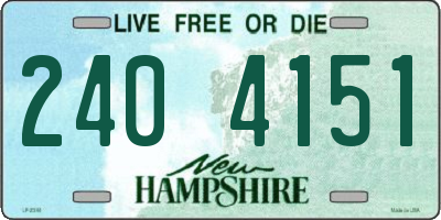 NH license plate 2404151