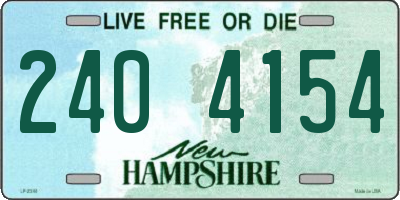 NH license plate 2404154
