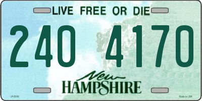 NH license plate 2404170