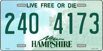 NH license plate 2404173